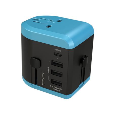 The most powerful travel adapter with USB C PD charging port